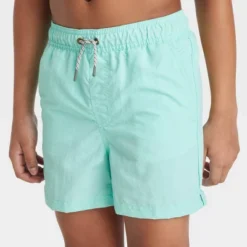 Boys' Solid Swim Trunks - Art Class™ Light Blue