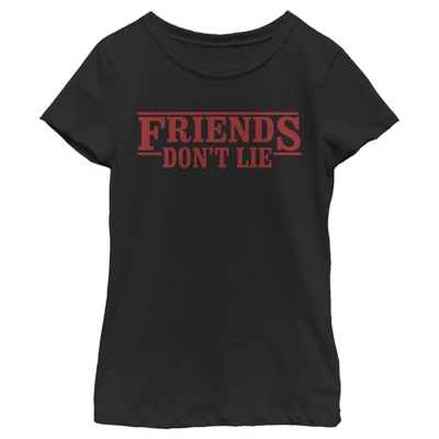 Girl's Stranger Things Don't Lie Logo Style T-Shirt - Image 2