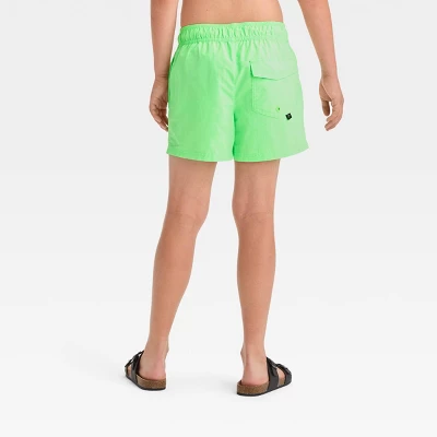 Boys' Snappy Solid Swim Shorts - Art Class™ Green - Image 2