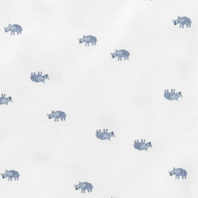 Carter's Just One You® Baby 3pc Rhino Cardigan Set - White/Gray - Image 2