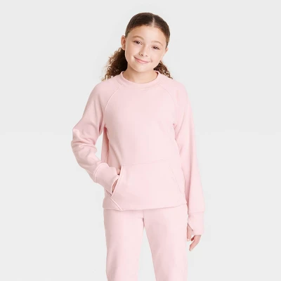 Girls' Ponte Crew Sweatshirt - All In Motion™ - Image 4