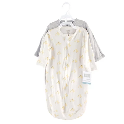 Hudson Baby Infant Cotton Long-Sleeve Wearable Sleeping Bag, Sack, Blanket, Duck