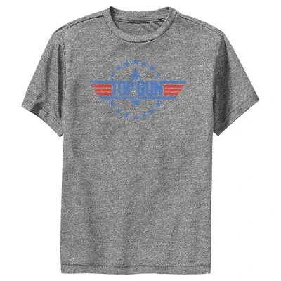 Boy's Top Gun Circle Of Stars Logo Performance Tee - Image 3