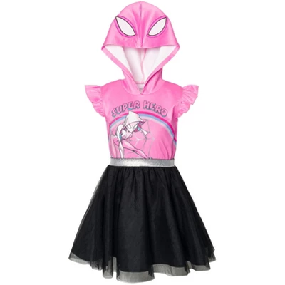 Marvel Spider-Man Spider-Gwen Ghost Spider Mesh Cosplay Tulle Dress - Image 5