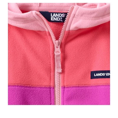 Lands' End Kids Fleece Full Zip Jacket With Hood - Image 2