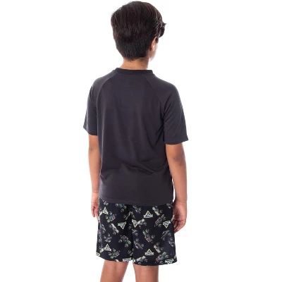 Monster Jam Boys' Skull Throttle Monster Truck Shirt And Shorts Pajama Set - Image 3