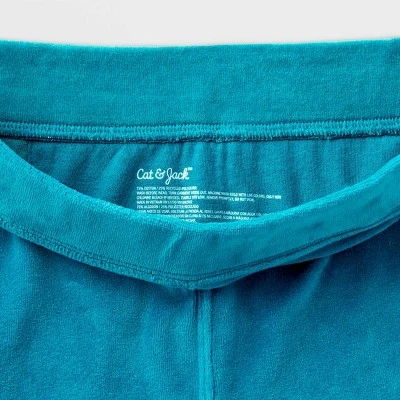 Girls' Adaptive Velour Flare Pull-On Pants - Cat & Jack™ Teal Blue - Image 2