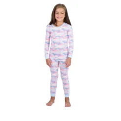 Sleep On It Girls Super Soft 2-Piece Snug Fit Pajama Set - Camo