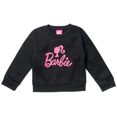 Barbie Girls French Terry Sweatshirt And Pants Set Little Kid To Big Kid - Image 3