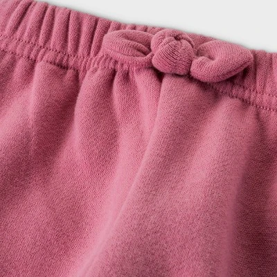 Baby Girls' 2pc Disney Princess Fleece Pullover And Jogger Set - Burgundy - Image 4