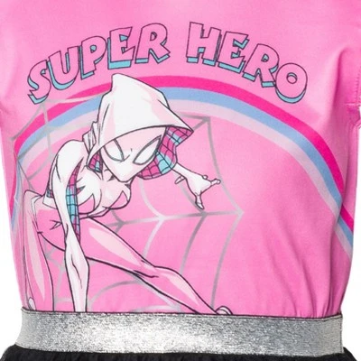 Marvel Spider-Man Spider-Gwen Ghost Spider Mesh Cosplay Tulle Dress - Image 4