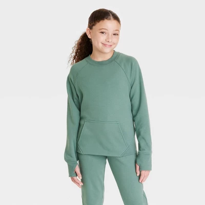 Girls' Ponte Crew Sweatshirt - All In Motion™ - Image 5