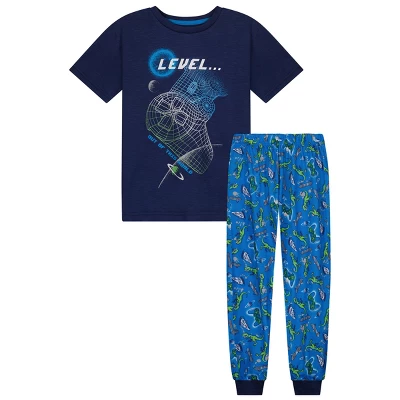 Sleep On It Boys Glow In The Dark Level Up 2-Piece Pajama Sleep Pants Set - Image 6
