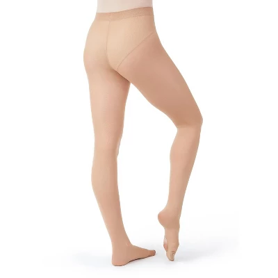 Capezio Ultra Soft Self Knit Waistband Transition Tight - Girls & Toddler - Image 5