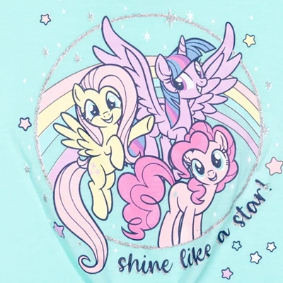 My Little Pony Girls T-Shirt And French Terry Shorts Outfit Set Little Kid - Image 4