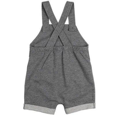 Star Wars Chewbacca R2-D2 Yoda Baby French Terry Short Overalls T-Shirt And Hat 3 Piece Outfit Set Newborn To Infant - Image 5