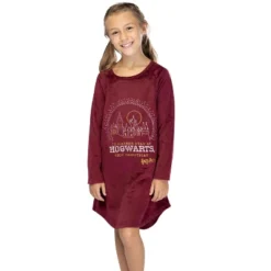 Harry Potter Nightgown I'd Rather Stay At Hogwarts This Christmas Girl's Pajamas