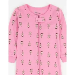 Leveret Footed Sleeper Cotton Girls Pajamas