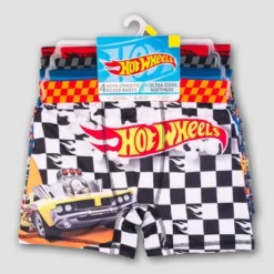 Boys' Hot Wheels 4pk Boxer Briefs