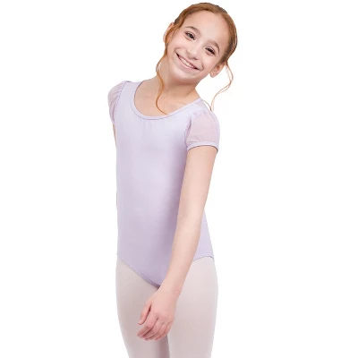 Capezio Puff Sleeve Keyhole Back Leotard - Girls - Image 3