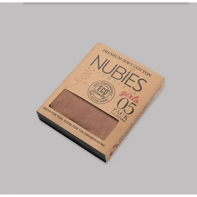 Nubies Essentials Girls' 5pk Underwear - Golden - Image 4