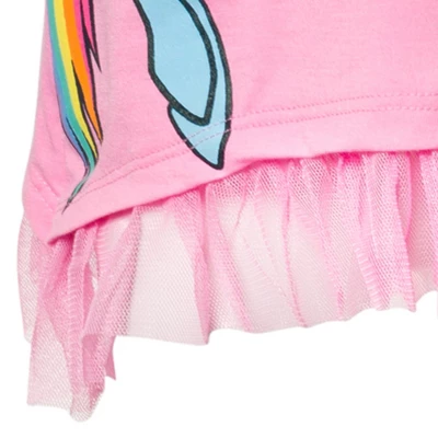 My Little Pony Pinkie Pie Rainbow Dash Girls T-Shirt And Bike Shorts Outfit Set Little Kid To Big Kid - Image 5