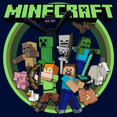 Boy's Minecraft Heroes And Mobs T-Shirt