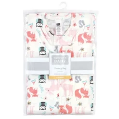 Hudson Baby Infant Girl Cotton Sleeveless Wearable Sleeping Bag, Sack, Blanket, Girl Forest