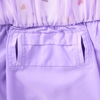 Toddler Girls' Adaptive Flutter Sleeve Tulle Dress - Cat & Jack™ Almond Cream - Image 3