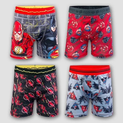 Boys' DC Comics The Flash 4pk Boxer Briefs - Image 4