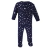 Hudson Baby Baby Cotton Zipper Sleep And Play 2pk, Metallic Stars