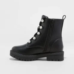 Girls' Zara Combat Boots - Art Class™ Black