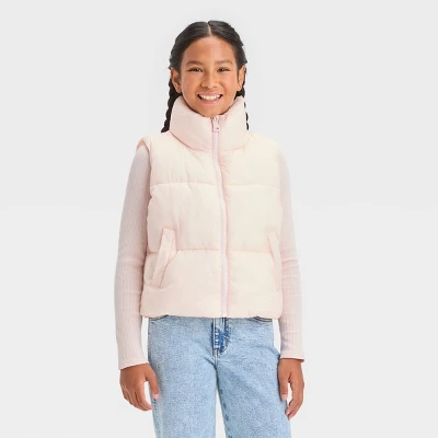 Girls' Boxy Puffer Vest - Art Class™ - Image 3