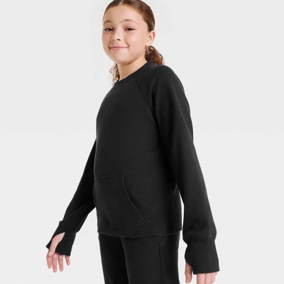 Girls' Ponte Crew Sweatshirt - All In Motion™ - Image 2