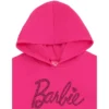 Barbie Girls Fleece Pullover Hoodie Toddler To Big Kid