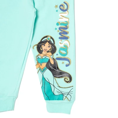 Disney Princess Cinderella Belle Jasmine Moana Rapunzel Ariel Girls Fleece 3 Pack Pants Toddler To Big Kid - Image 6
