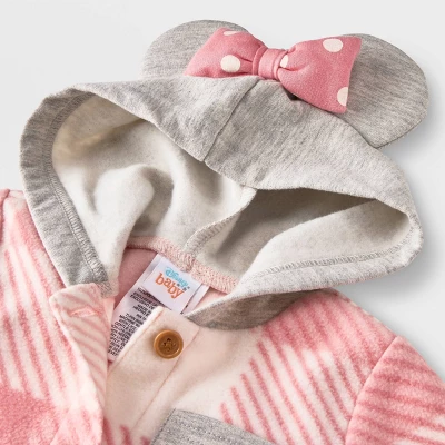 Baby Girls' Disney Minnie Mouse Solid Top And Bottom Set - Pink - Image 3