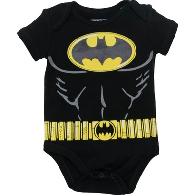 DC Comics Justice League Batman Superman The Flash Baby 5 Pack Costume Bodysuits Newborn To Infant - Image 5