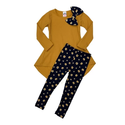 Girls Daisy Dream Hi-Lo Tunic & Legging Set - Mia Belle Girls