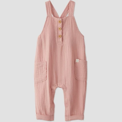 Little Planet By Carter's Baby Gauze Overalls - Pink - Image 4