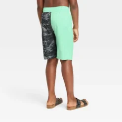 Boys' Jurassic Park Swim Shorts - Teal Green