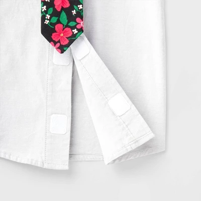 Toddler Boys' Adaptive Holiday Dress Set - Cat & Jack™ Gray/Red - Image 2