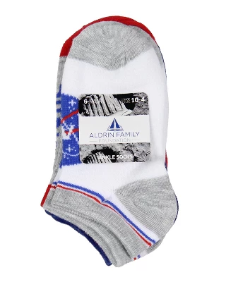 NASA Boys Socks Future Astronaut No Show Mix And Match Ankle Socks - Image 3