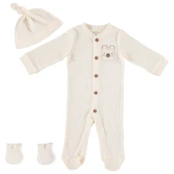 Baby Gear Baby Gear Baby Boy Clothes Matching Hat And Mittens Pajama Set For Sleep And Play