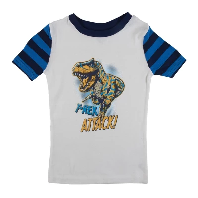 Bioworld T-Rex Attack And Epic Gamer Short Sleeve Youth Boys 2-Pack Pajama Set - Image 2