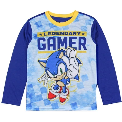 Sonic The Hedgehog Pajamas Boys Legendary Gamer Two Piece Kids Pajama Set