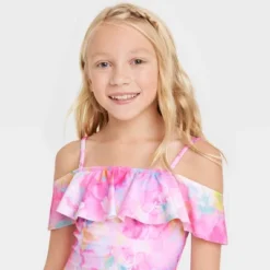 Girls' Flower Daydream One Piece Swimsuit - Cat & Jack™️