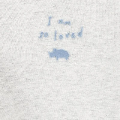 Carter's Just One You® Baby 3pc Rhino Cardigan Set - White/Gray - Image 3