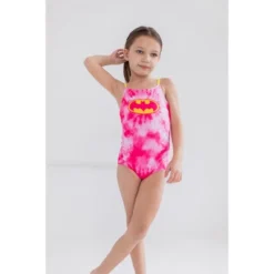 DC Comics Justice League Wonder Woman Girls One Piece Bathing Suit Little Kid To Big Kid