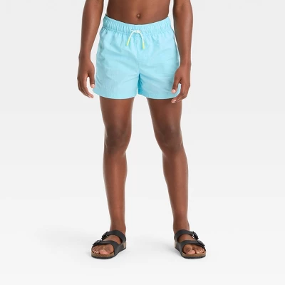 Boys' Solid Swim Shorts - Art Class™ Blue - Image 3